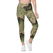 Chocolate Chip Woodland CAMO Womens Leggings with Pockets - Women