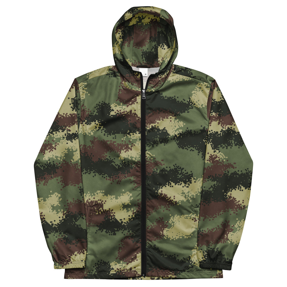 Colombian Camflado Pixelado Digital CAMO Men’s windbreaker - Mens Windbreaker