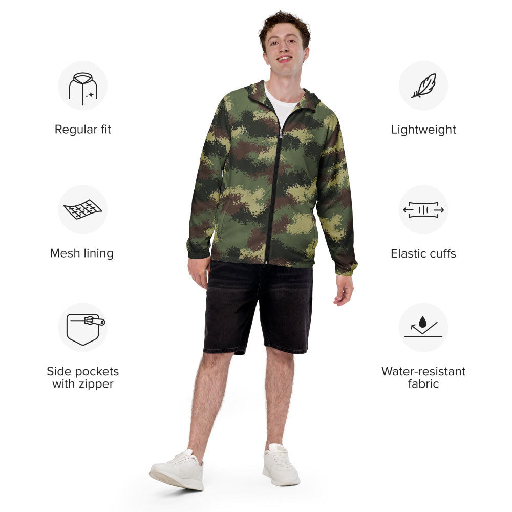 Colombian Camflado Pixelado Digital CAMO Men’s windbreaker - Mens Windbreaker