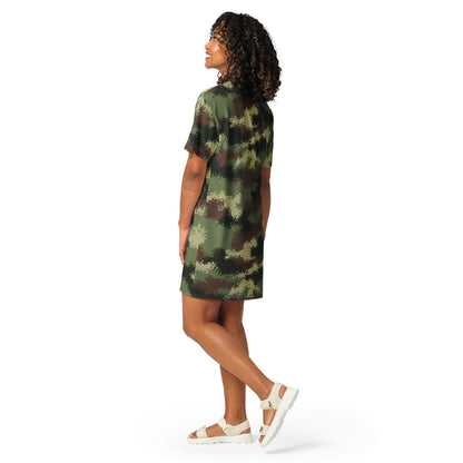 Colombian Camflado Pixelado Digital CAMO T-shirt dress - Womens T-Shirt Dress