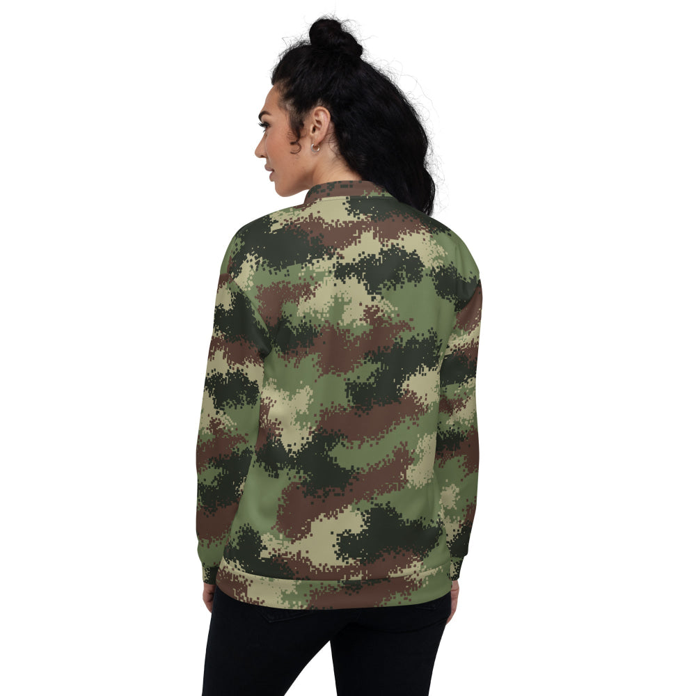 Colombian Camflado Pixelado Digital CAMO Unisex Bomber Jacket