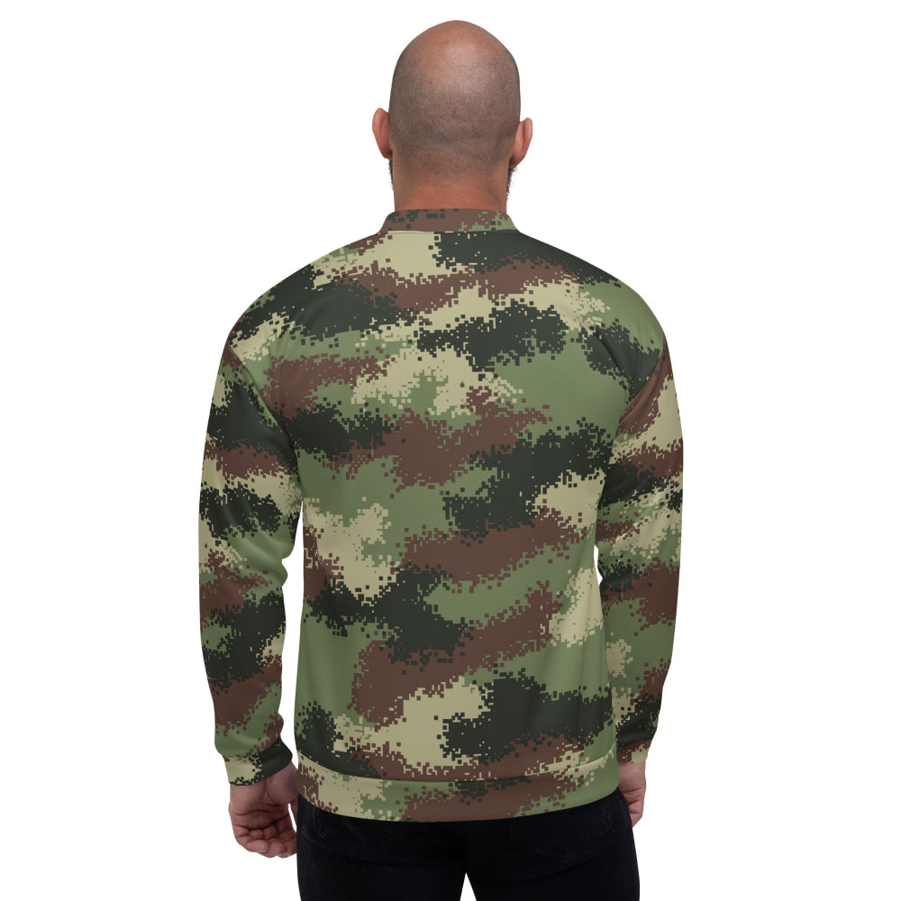 Colombian Camflado Pixelado Digital CAMO Unisex Bomber Jacket