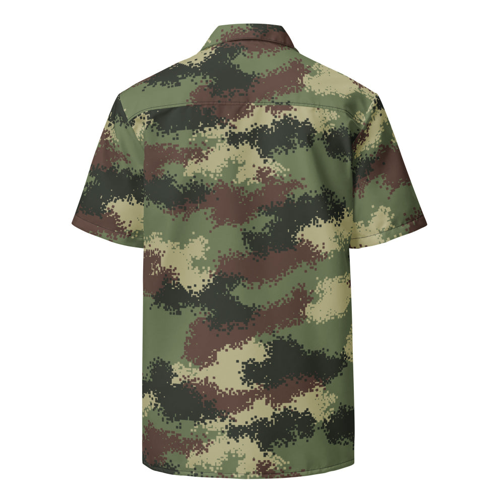 Colombian Camflado Pixelado Digital CAMO Unisex button shirt - Button Shirt