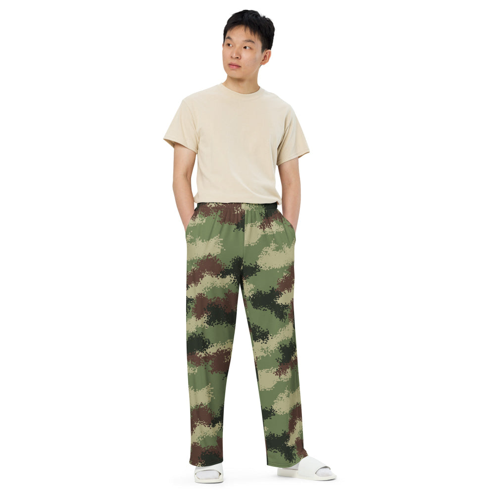 Colombian Camflado Pixelado Digital CAMO unisex wide-leg pants - Unisex Wide-Leg Pants