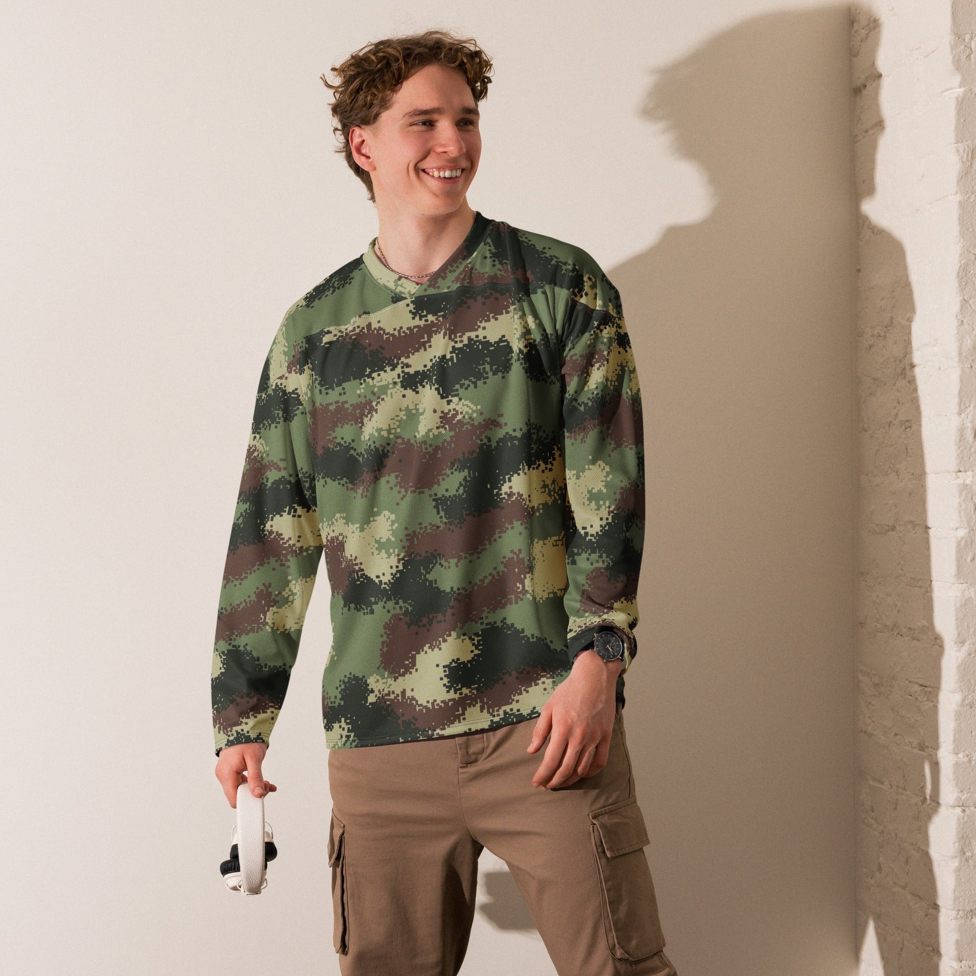 Colombian Digital Camflado Pixelado CAMO Unisex Hockey Fan Jersey