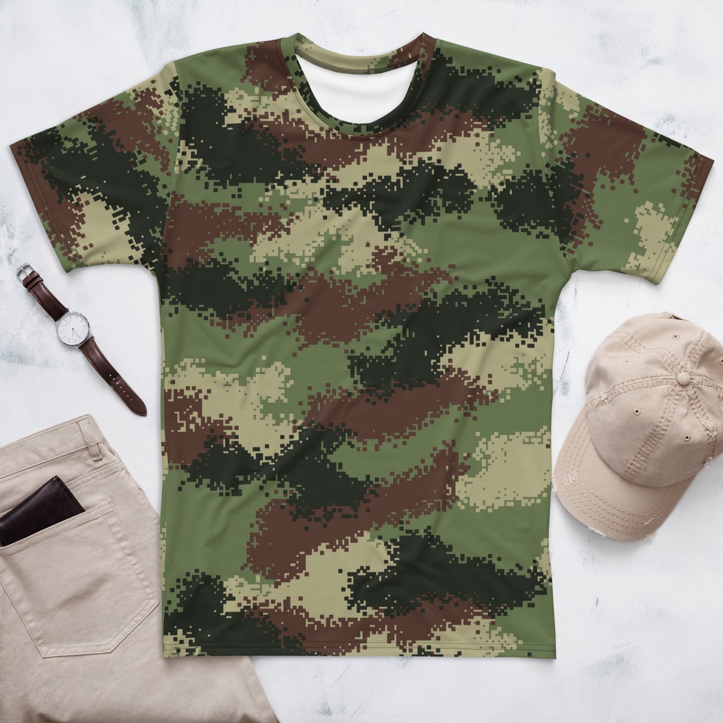 Colombian Digital Camflado Pixelado CAMO Mens t-shirt - XS - T-Shirts