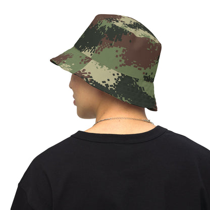 Colombian Digital Camflado Pixelado CAMO Reversible bucket hat - Bucket Hats