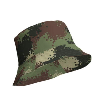 Colombian Digital Camflado Pixelado CAMO Reversible bucket hat - Bucket Hats