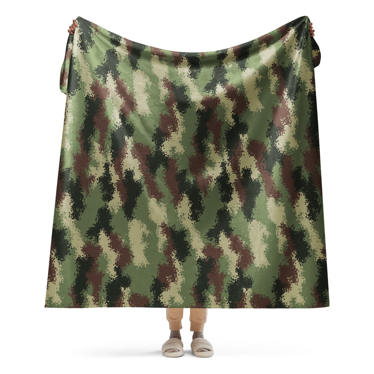 Colombian Digital Camflado Pixelado CAMO Sherpa blanket - 60″×80″ - Blankets