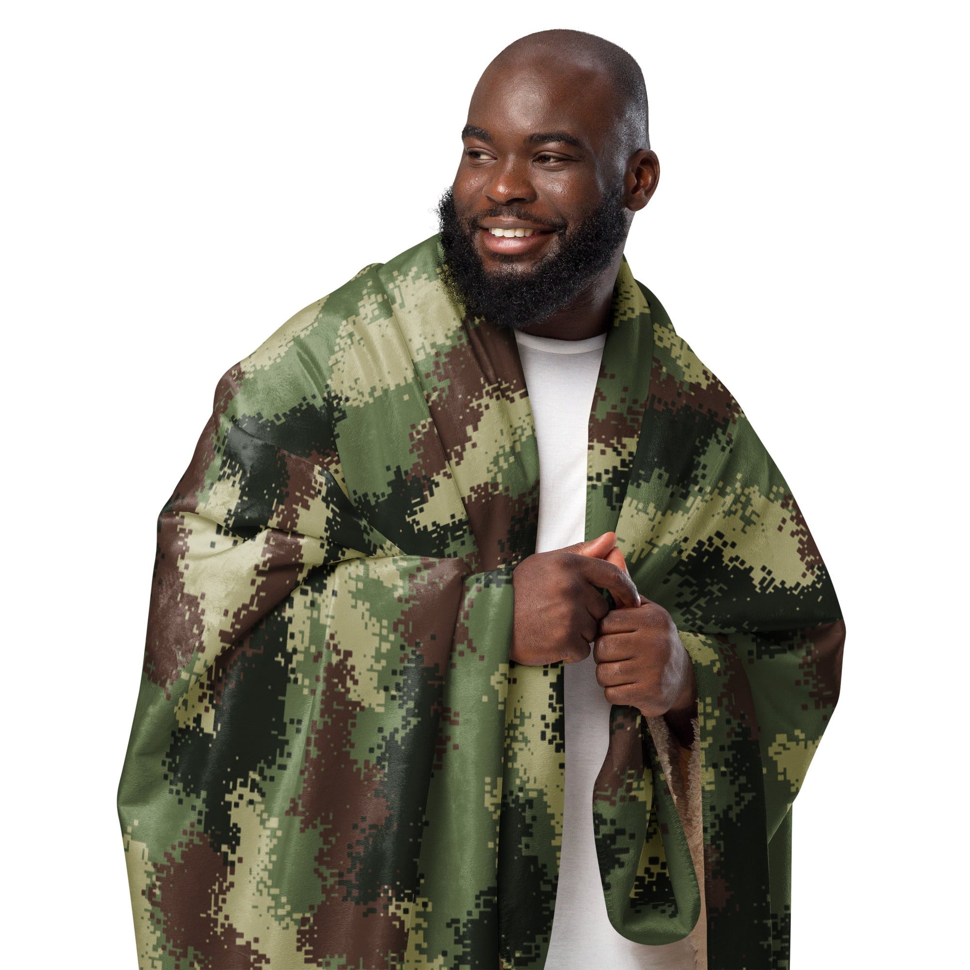 Colombian Digital Camflado Pixelado CAMO Sherpa blanket - Blankets