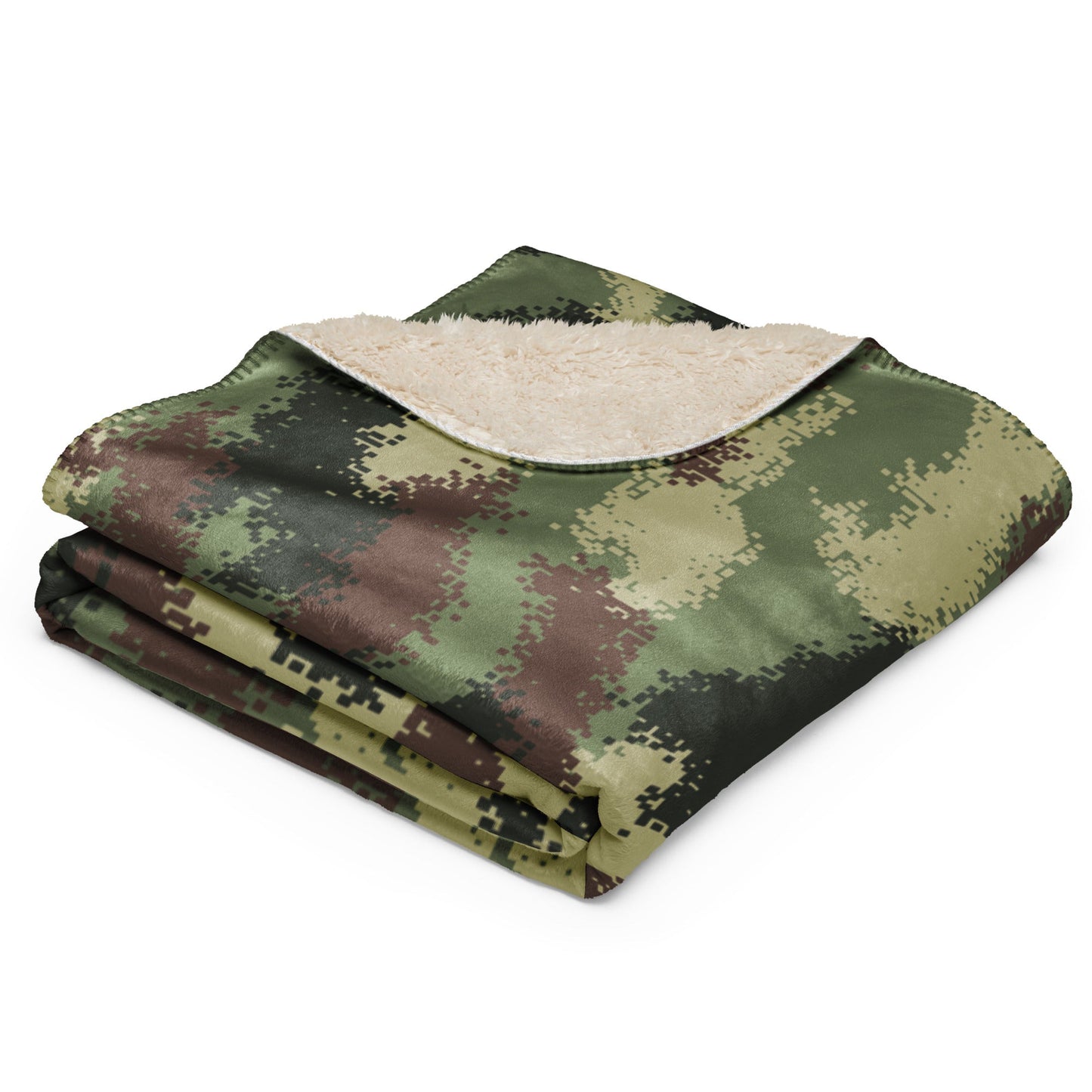 Colombian Digital Camflado Pixelado CAMO Sherpa blanket - Blankets
