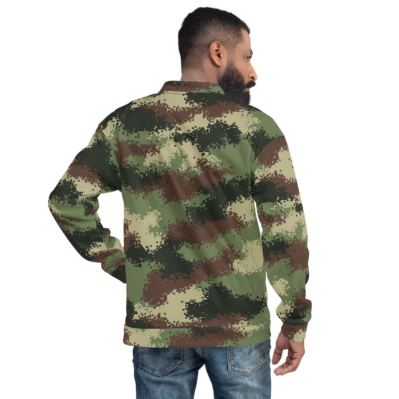 Digital Pixelado Jungle CAMO Unisex Bomber Jacket