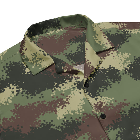Colombian Digital Camflado Pixelado CAMO Unisex button shirt - Button Shirts