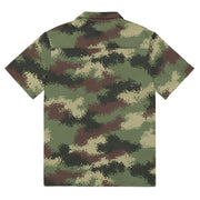 Digital Pixelado Jungle CAMO Unisex Short-Sleeve Button Shirt - Button-Up