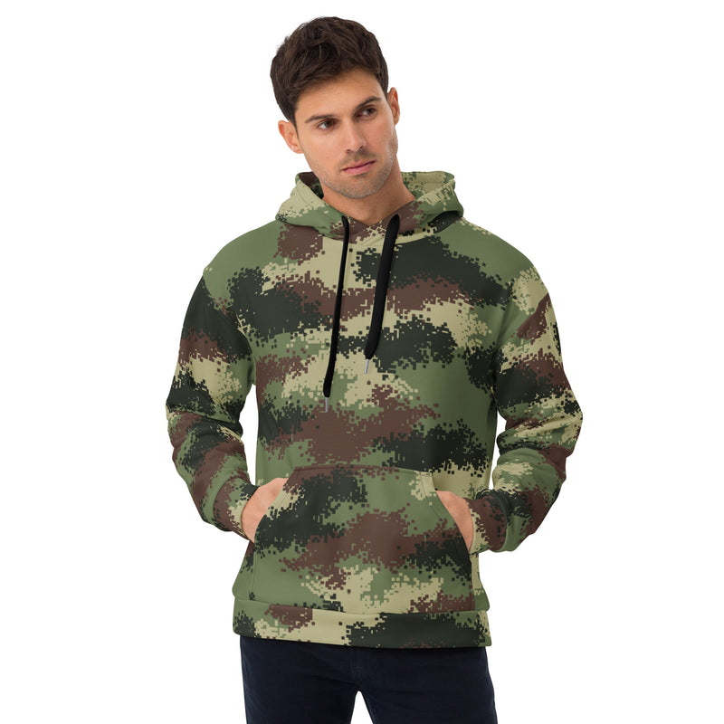 Digital Pixelado Jungle CAMO Unisex Hoodie - 2XS