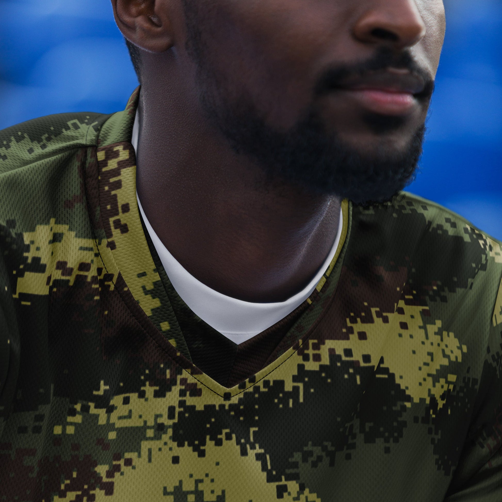Colombian Digital Camflado Pixelado CAMO Unisex Sports Jersey