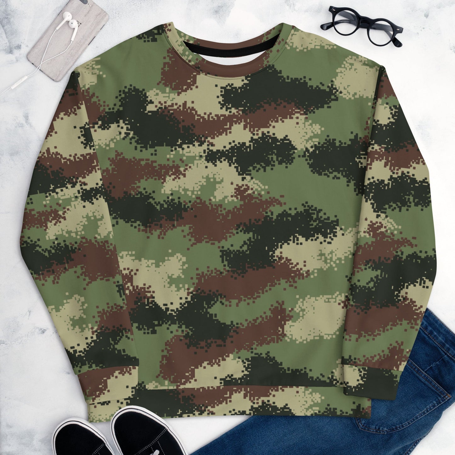 Colombian Digital Camflado Pixelado CAMO Unisex Sweatshirt