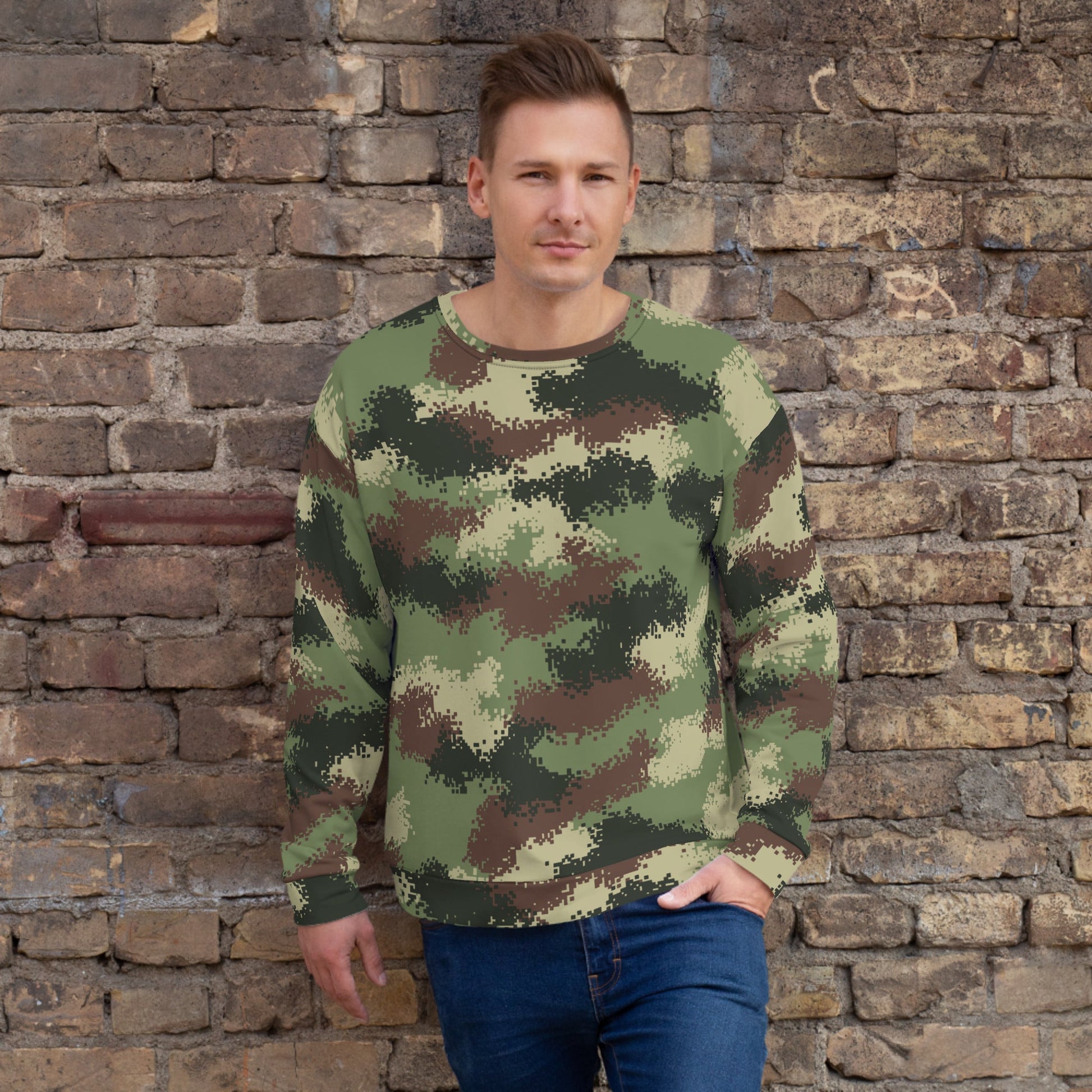 Colombian Digital Camflado Pixelado CAMO Unisex Sweatshirt - XS