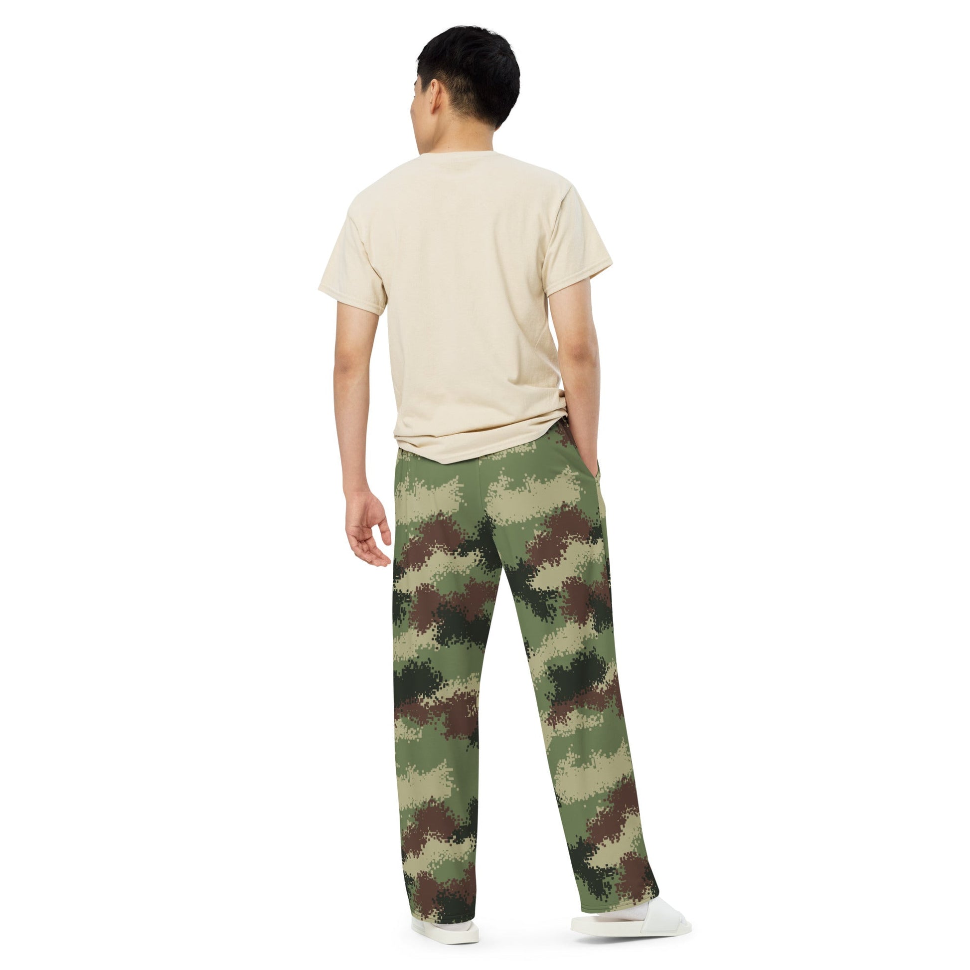 Colombian Digital Camflado Pixelado CAMO Unisex Wide-Leg Leisure Pants