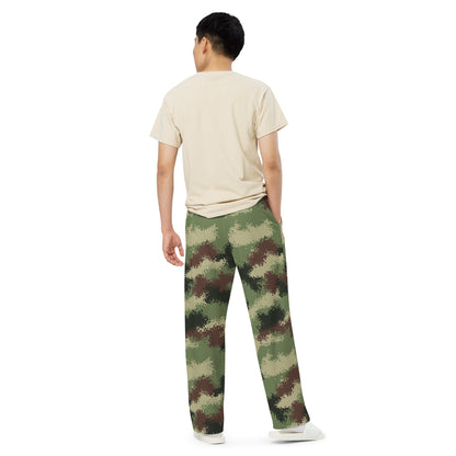 Colombian Digital Camflado Pixelado CAMO Unisex Wide-Leg Leisure Pants