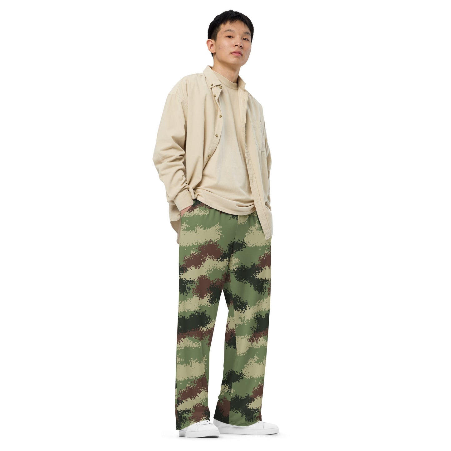 Colombian Digital Camflado Pixelado CAMO Unisex Wide-Leg Leisure Pants