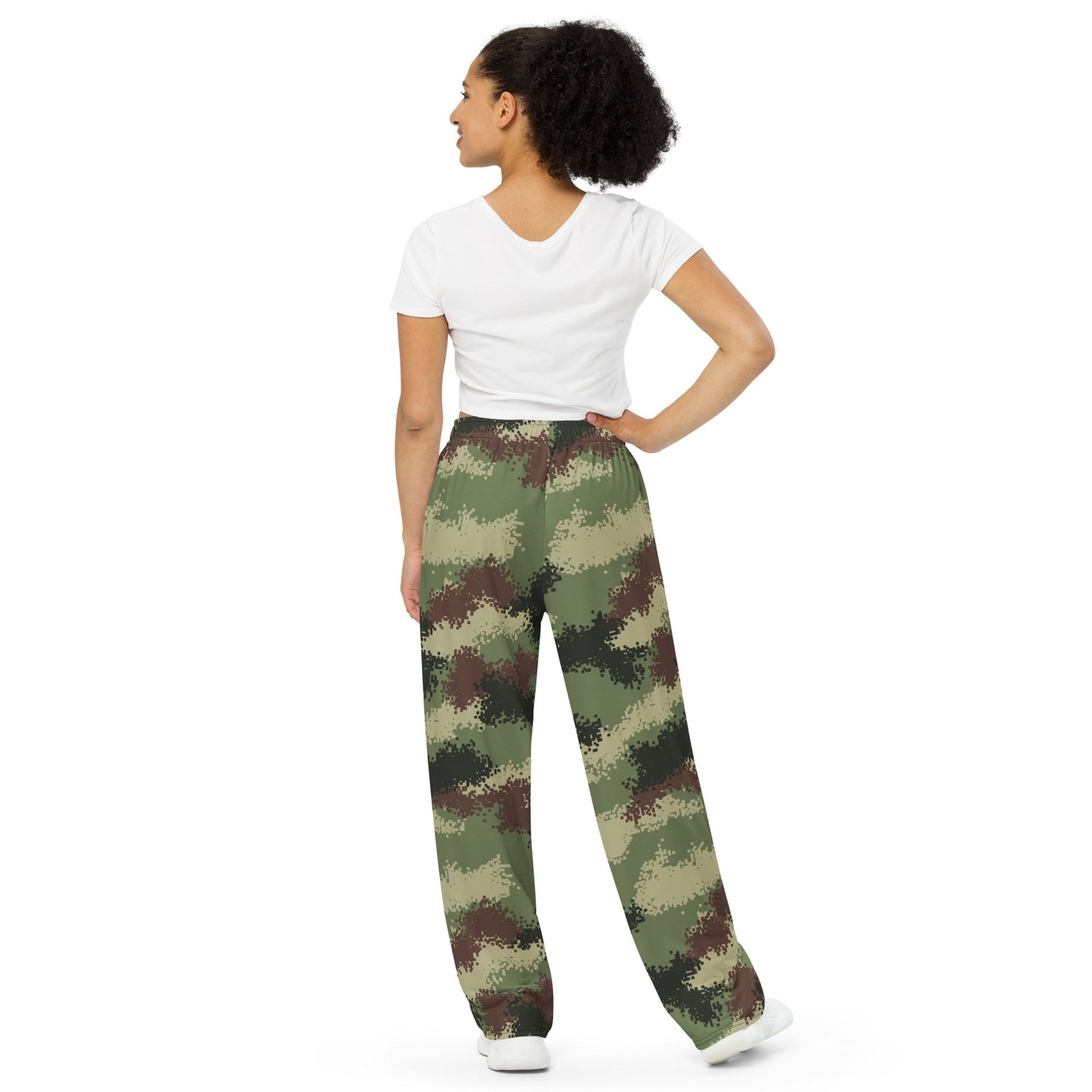 Colombian Digital Camflado Pixelado CAMO Unisex Wide-Leg Leisure Pants