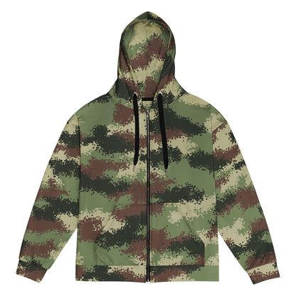 Colombian Digital Camflado Pixelado CAMO Unisex Zip Hoodie - 2XS