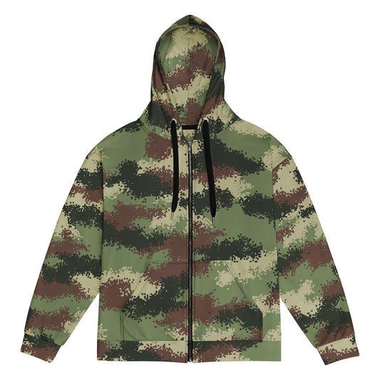 Colombian Digital Camflado Pixelado CAMO Unisex zip hoodie - 2XS - Zip Hoodies
