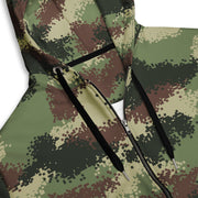Digital Pixelado Jungle CAMO Unisex Zip Hoodie
