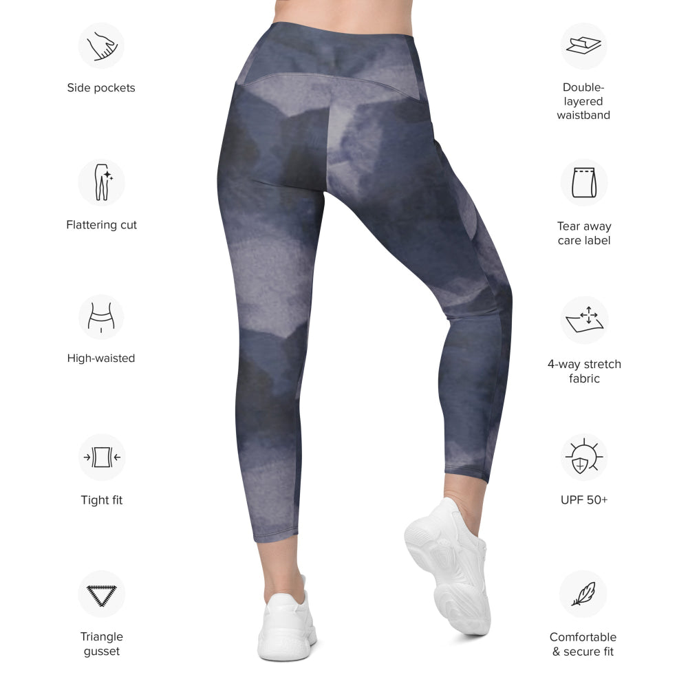 COMB Rust Urban CAMO Leggings with pockets - Womens With Pockets