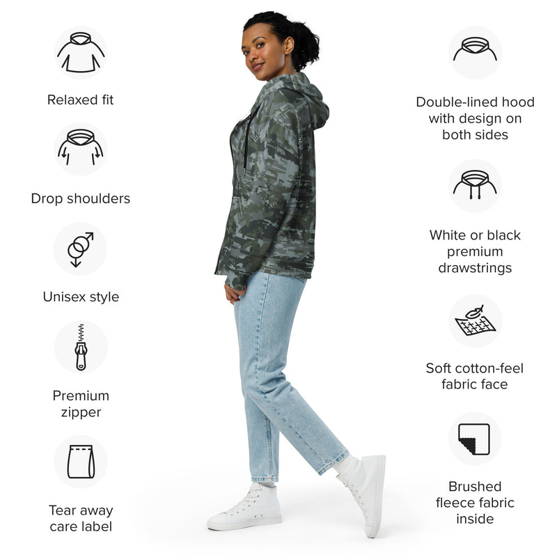 COMPAT Urban CAMO Unisex Zip Hoodie