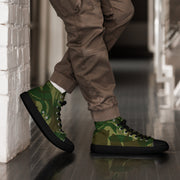 Brushstroke Congo CAMO Mens High-Top Canvas Shoes - Black / 5