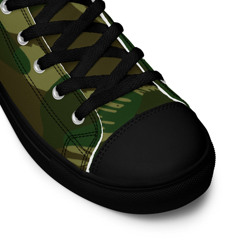 Brushstroke Congo CAMO Mens High-Top Canvas Shoes