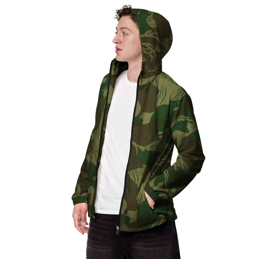 Congo Brushstroke CAMO Men’s windbreaker - XS - Mens Windbreaker