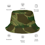 Brushstroke Congo CAMO Reversible Bucket Hat - Head
