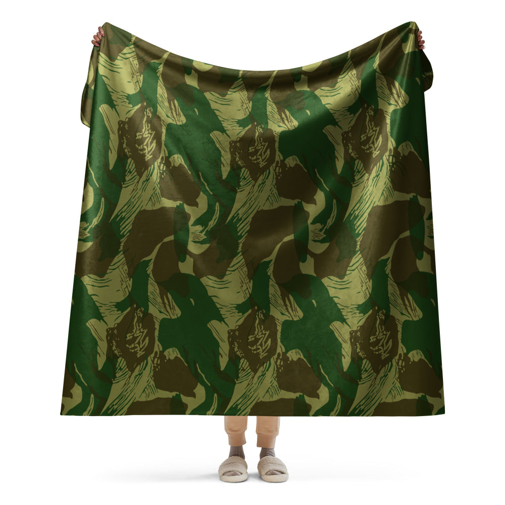 Congo Brushstroke CAMO Sherpa blanket - 60″×80″ - Blanket