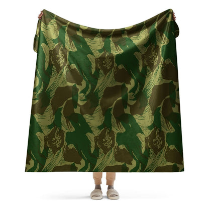 Congo Brushstroke CAMO Sherpa blanket - 60″×80″