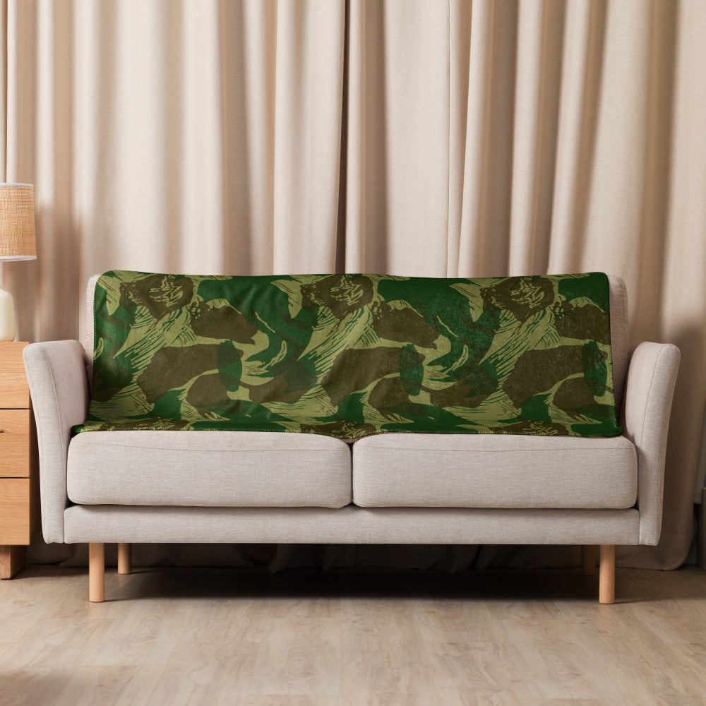 Congo Brushstroke CAMO Sherpa blanket - Blanket