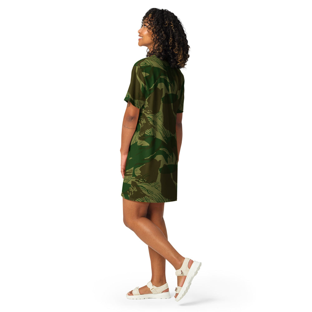 Congo Brushstroke CAMO T-shirt dress - Womens T-Shirt Dress