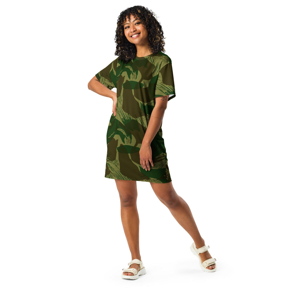 Congo Brushstroke CAMO T-shirt dress - Womens T-Shirt Dress