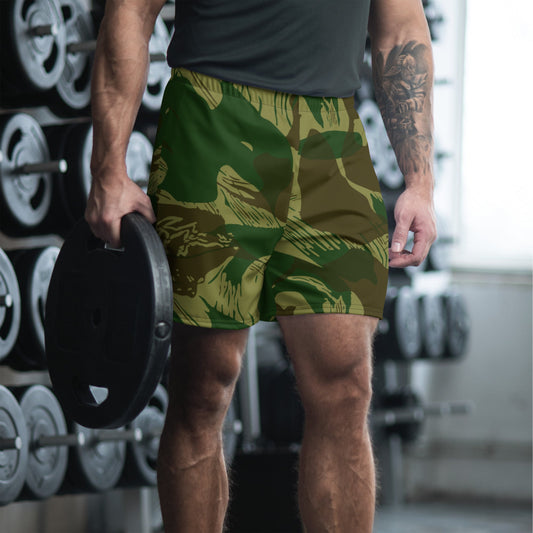 Congo Brushstroke CAMO Unisex Athletic Long Shorts - XS