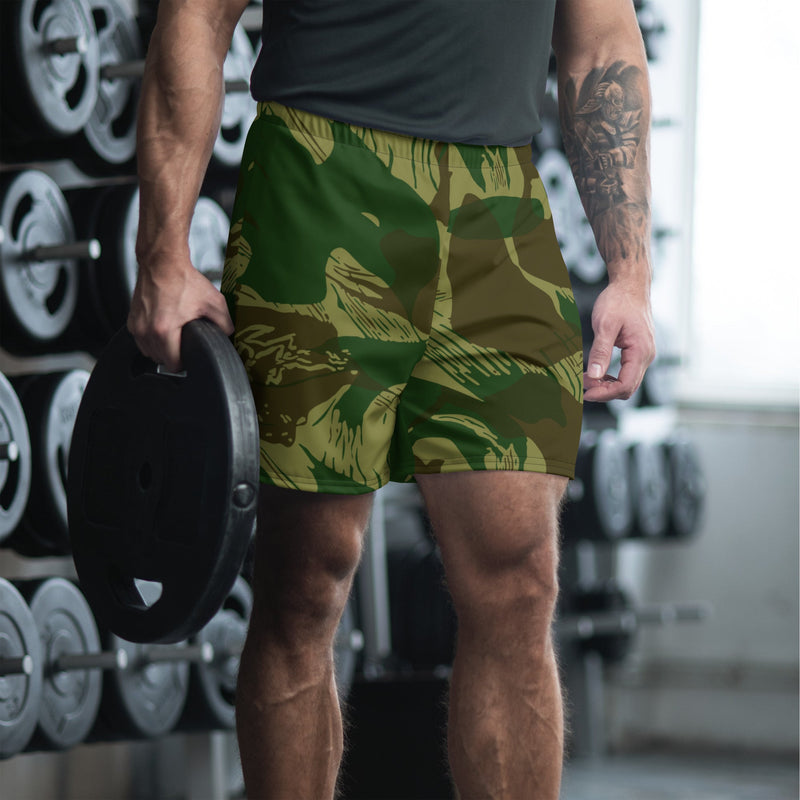 Brushstroke Congo CAMO Unisex Athletic Long Shorts - XS