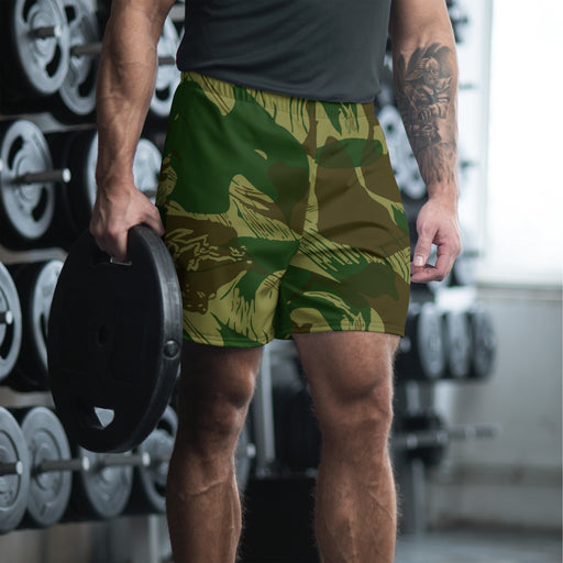 Brushstroke Congo CAMO Unisex Athletic Long Shorts - XS