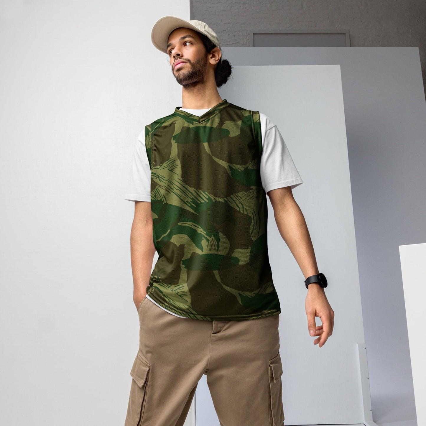 Congo Brushstroke CAMO unisex basketball jersey - 2XS - Basketball Jerseys