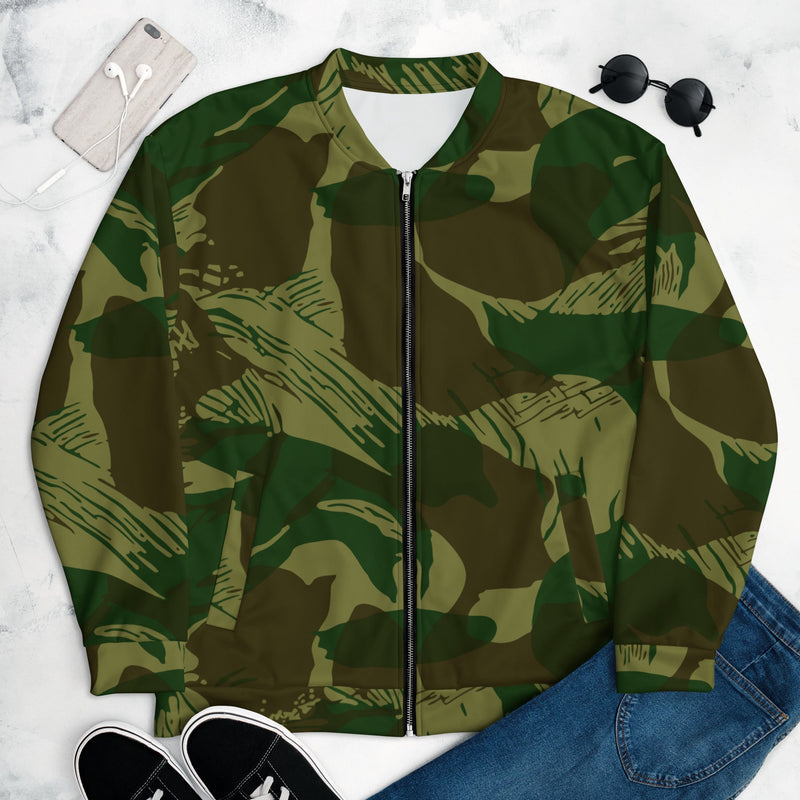 Brushstroke Congo CAMO Unisex Bomber Jacket - XS