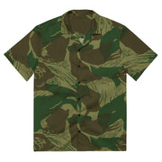 Brushstroke Congo CAMO Unisex Short-Sleeve Button Shirt - 2XS - Button-Up