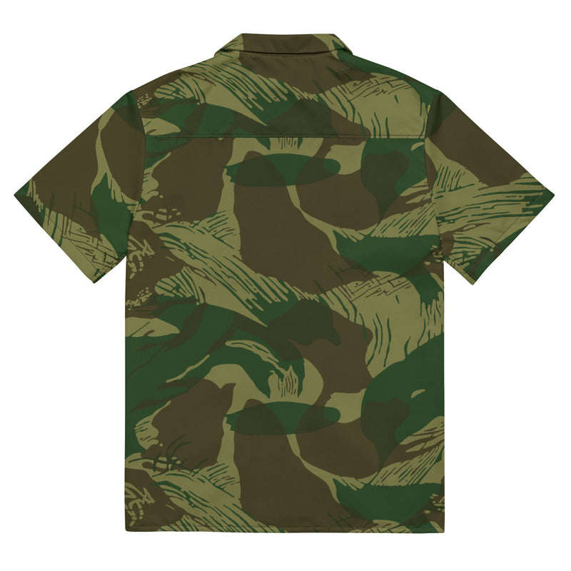 Brushstroke Congo CAMO Unisex Short-Sleeve Button Shirt - Button-Up