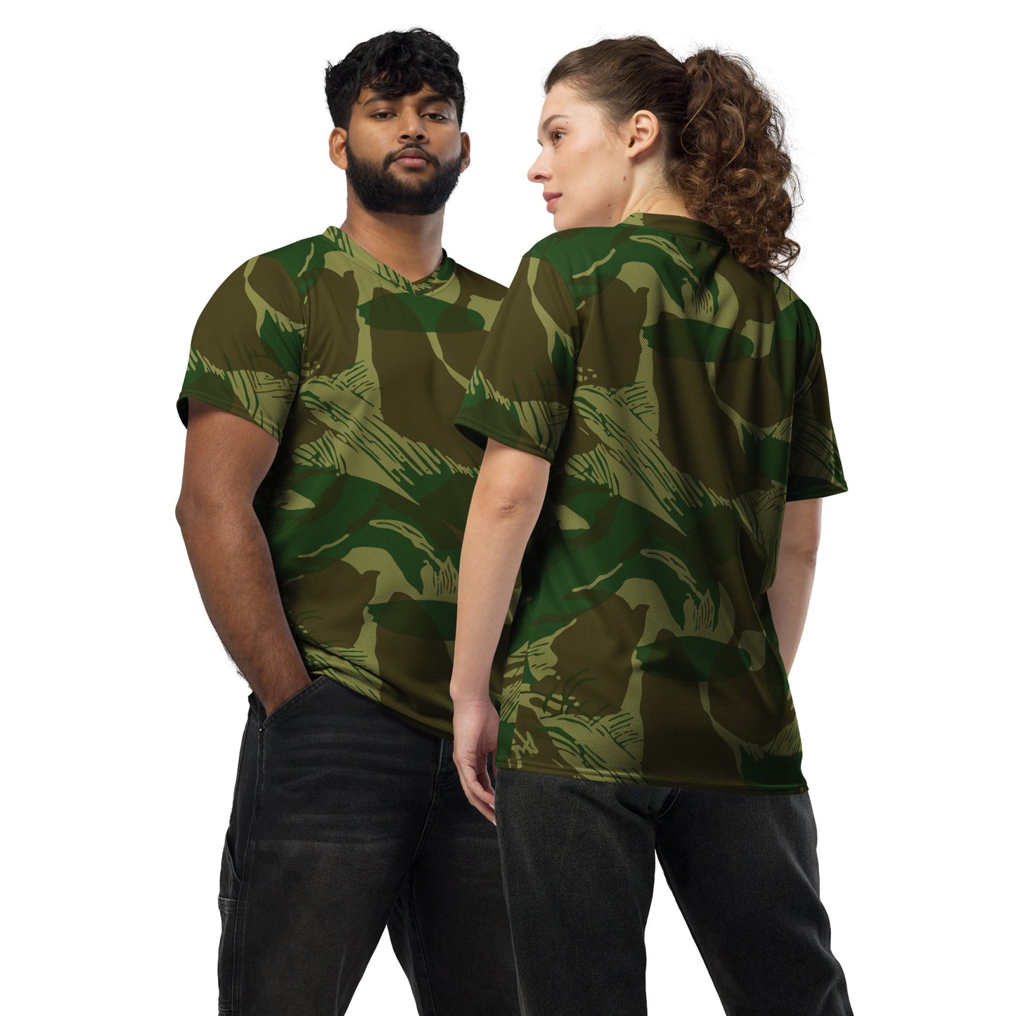 Congo Brushstroke CAMO unisex sports jersey 2XS Sports Jerseys