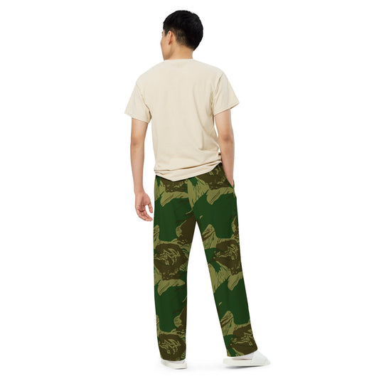 Congo Brushstroke CAMO unisex wide leg pants Wide Pants