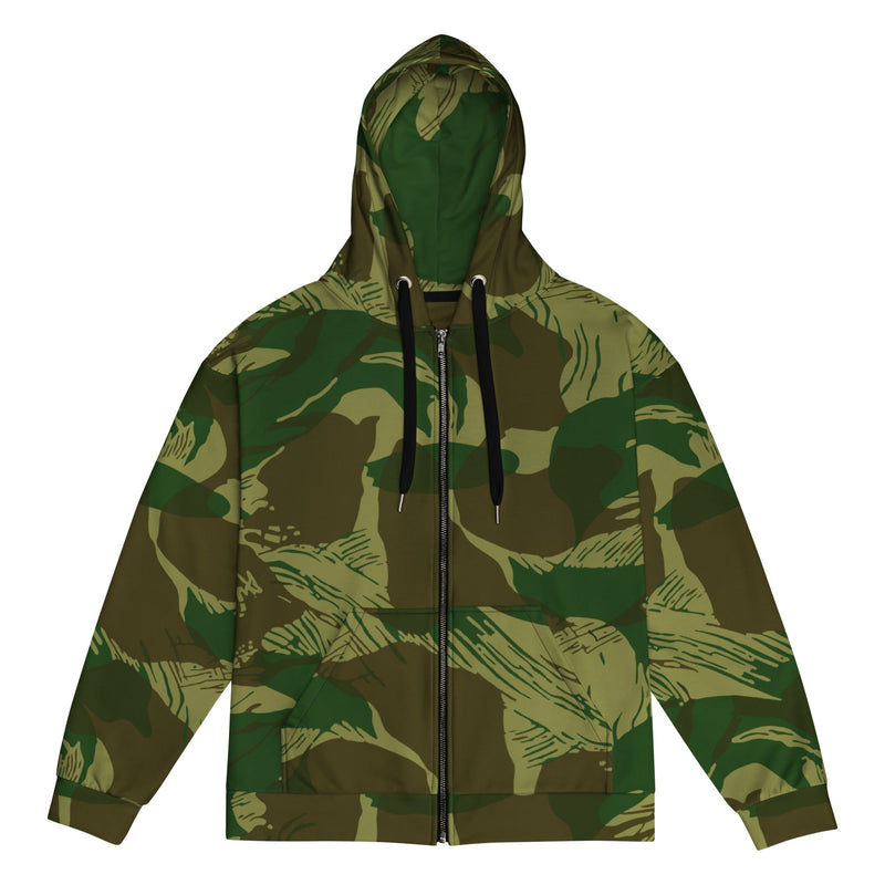 Brushstroke Congo CAMO Unisex Zip Hoodie - 2XS